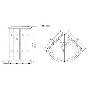 Душевая кабина Timo TL-1502