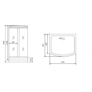 Душевая кабина Timo TL-1501