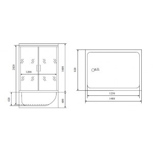 Душевой бокс Timo TL-1505